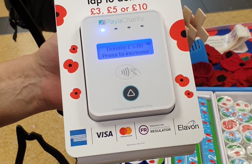 The new contactless donation collection