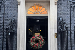 Friezeland wreath on door of Number 10