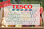 Tesco Best of British section