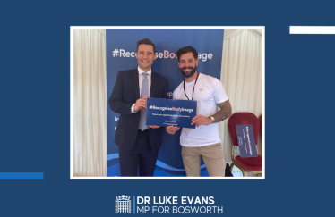 Dr Luke Evans MP and Charlie King